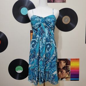 Express | 2008 Blue Silk Mini Dress